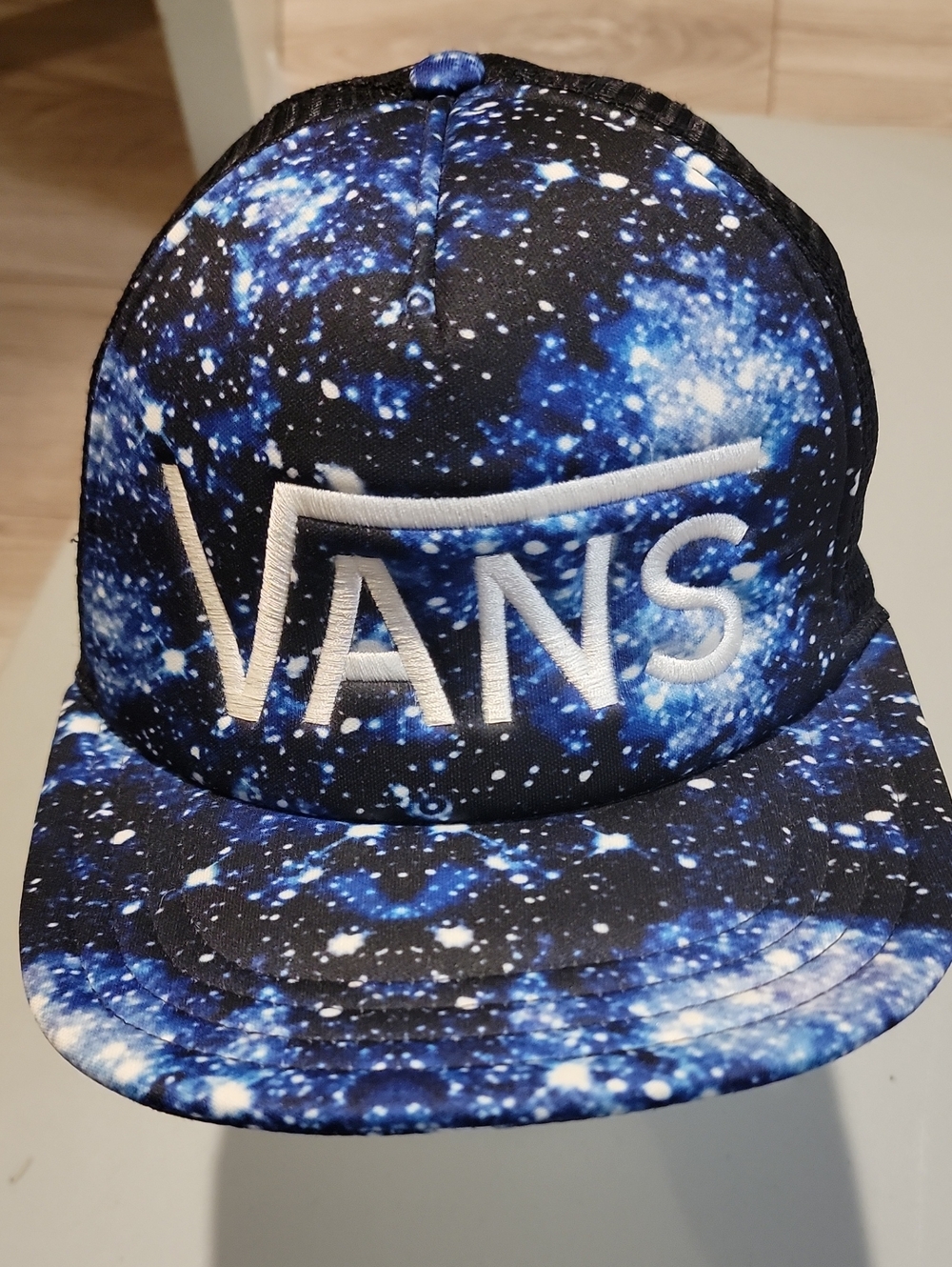 Vans Galaxy Print Snapback - Blue & White NWOT